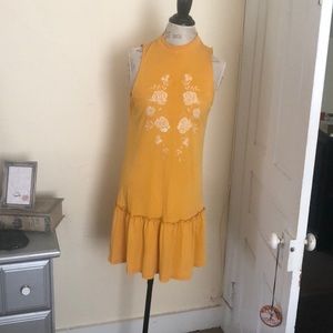 Drop waist high neck dress last Chance